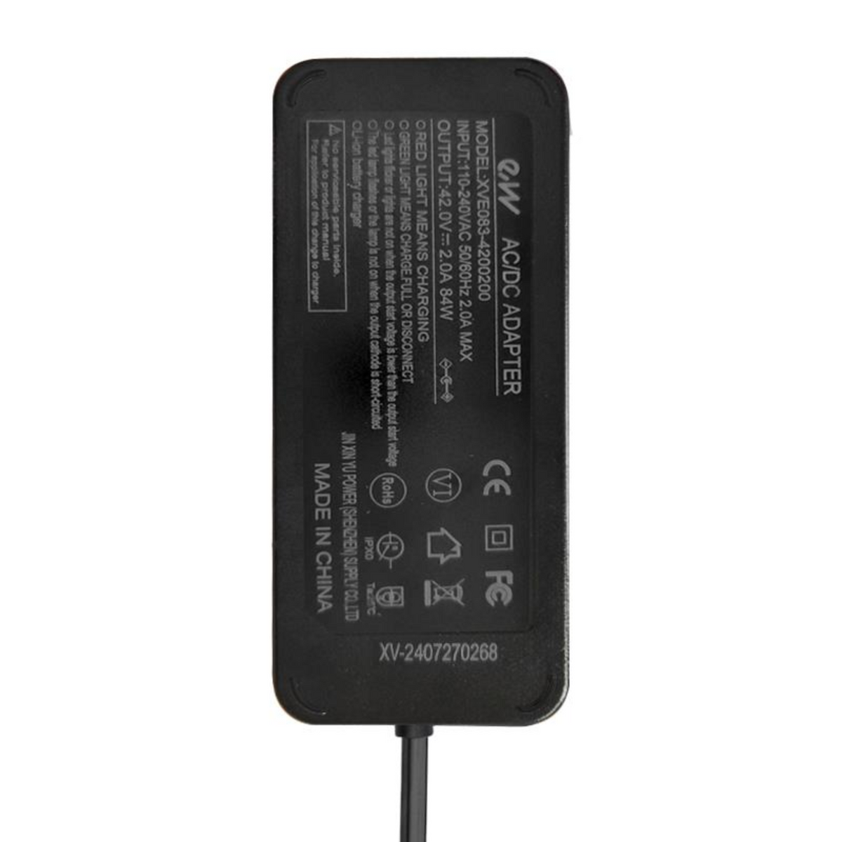 Denver SEL-10860 DONARPRO 36V Akku Ladegerät Netzteil DC 5,5x2,5mm 42V 2A Ersatz – Bild 6