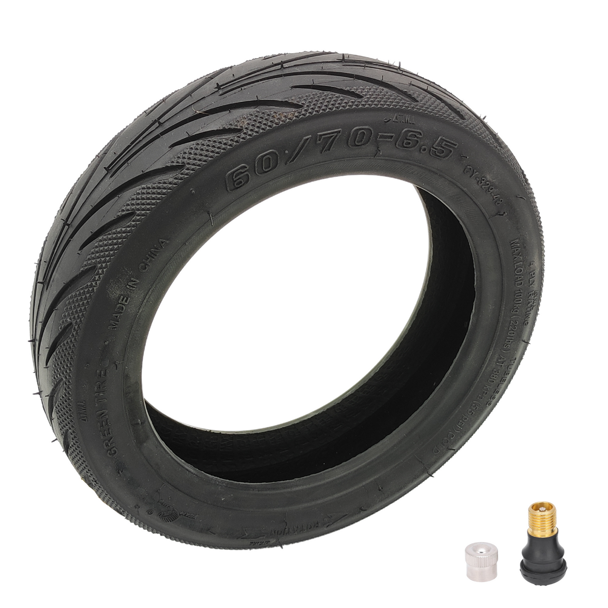 Yuanxing Tubeless Reifen 60/70-6.5 mit Gel und Ventil – 1 Set – Bild 8