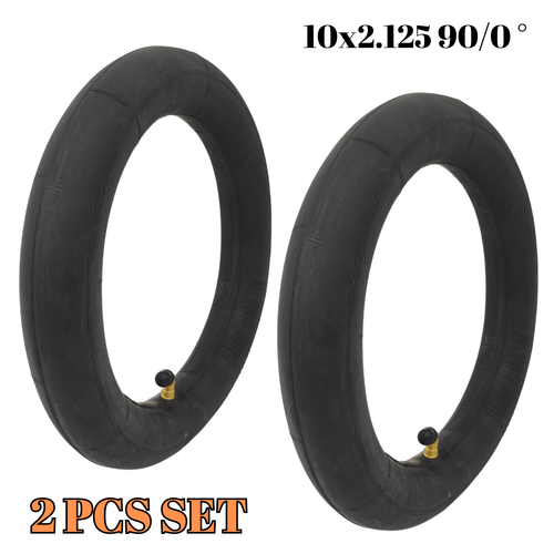 10x2.125 90/0 0° Ventil Schlauch gewinkelt für E-Scooter 2er Set z.B SoFlow – Bild 2