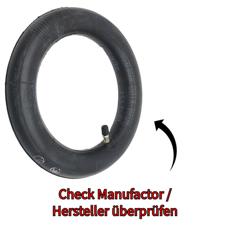 Ninebot Segway D18 D28 D38 Schlauch 10x2.125 gerades Ventil 2er Set OEM Ersatz – Bild 5