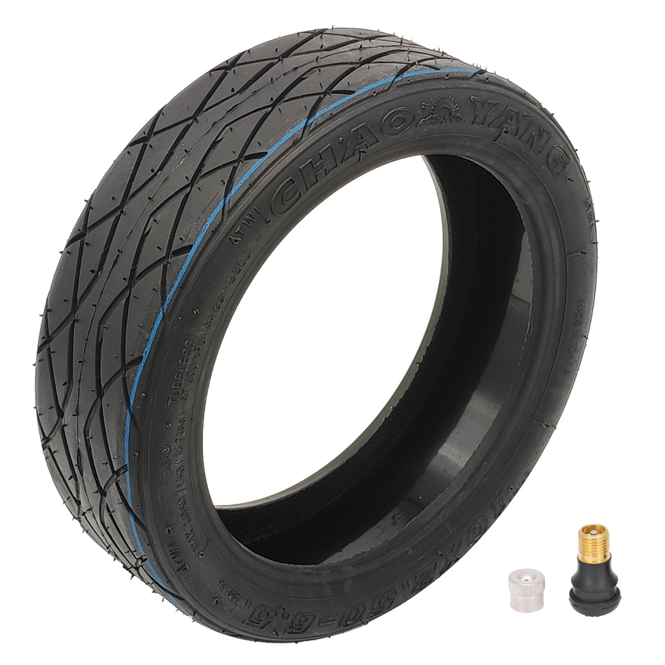 Pneu sem câmara Chaoyang 10x2.5-6.5 com gel e válvula para Ausom K20 Pro