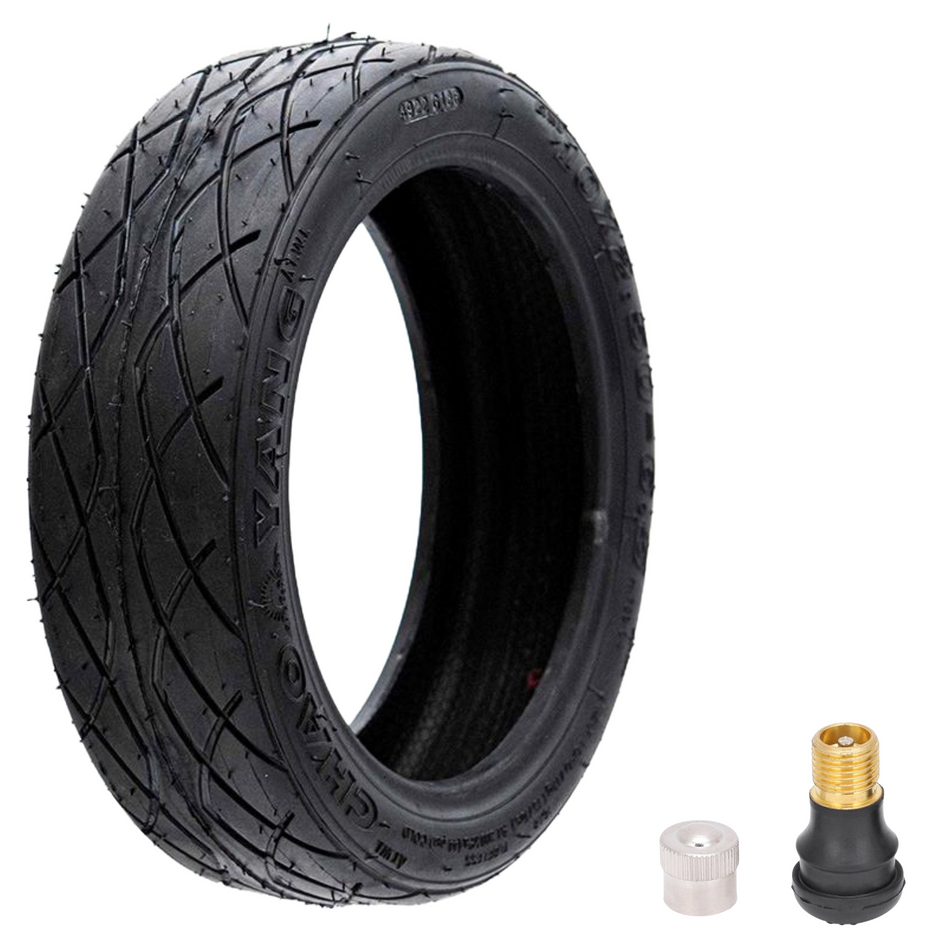 Tubeless Reifen Set (10x2.5-6.5) mit Ventil für Ausom K20 Pro