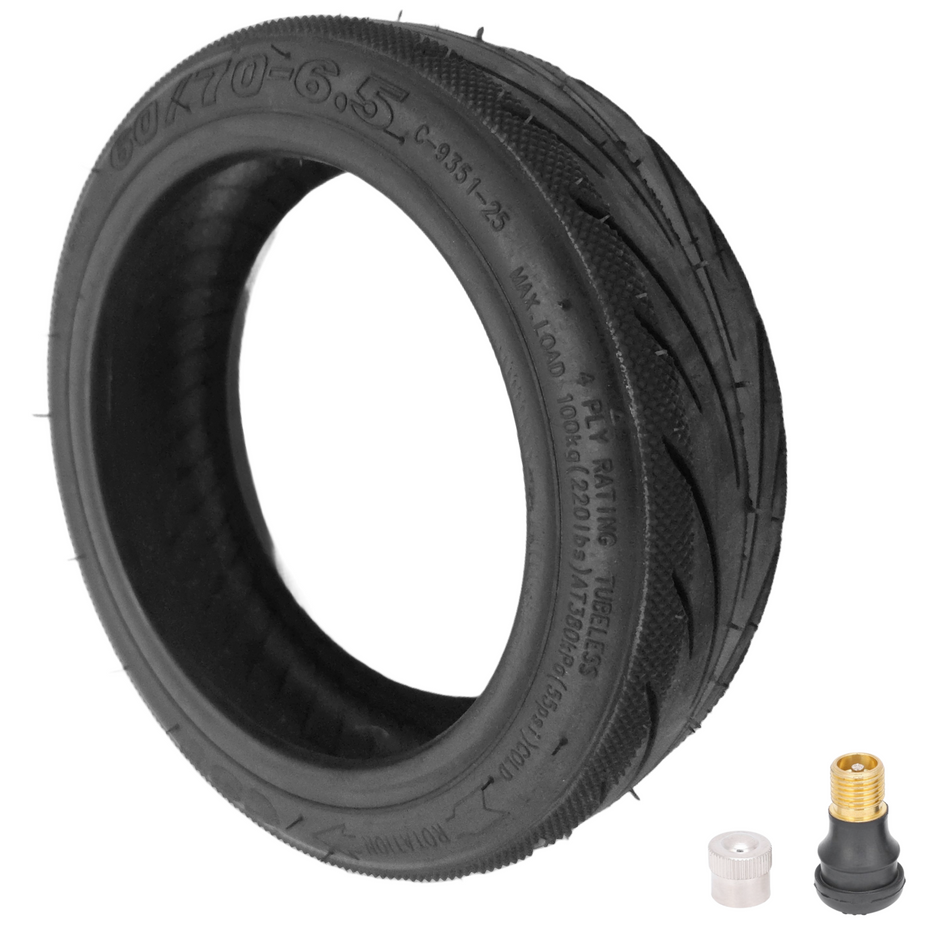 Reifen 60/70-6.5 ohne Gel mit Ventil für Ninebot F20 F25 F30 F40 F20D F30D F40D