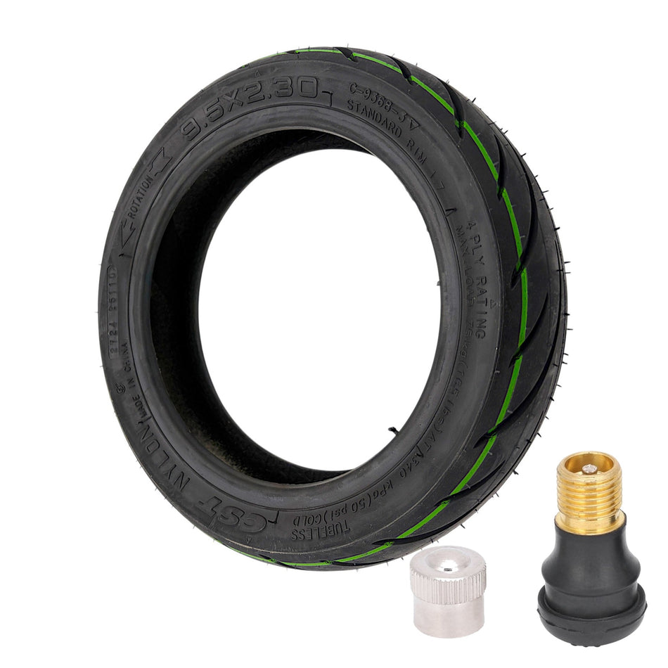 CST 9,5x2,3-6 Zoll Tubeless Reifen mit Ventil Set für Niu KQi Air & KQi 100