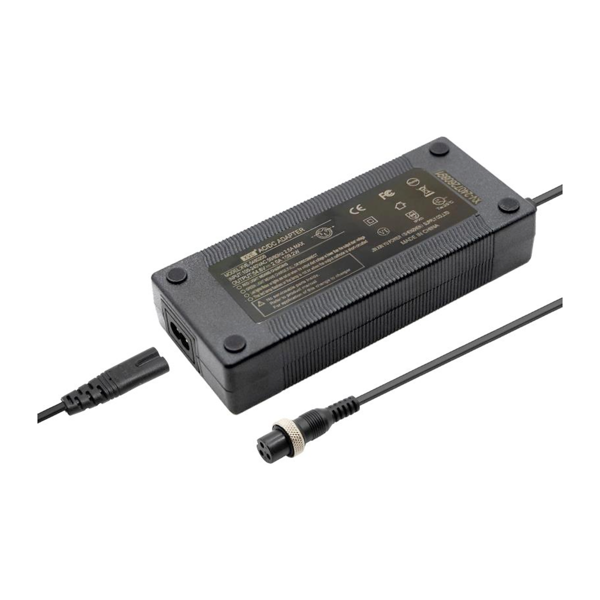 Ladegerät für IO Hawk Legend 54,6 V 2 A GX16 mit Netzkabel