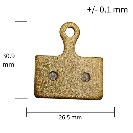 Bremsbelag Voll Metall 26,5x30,9 mm für Elektro Scooter Aftermarket