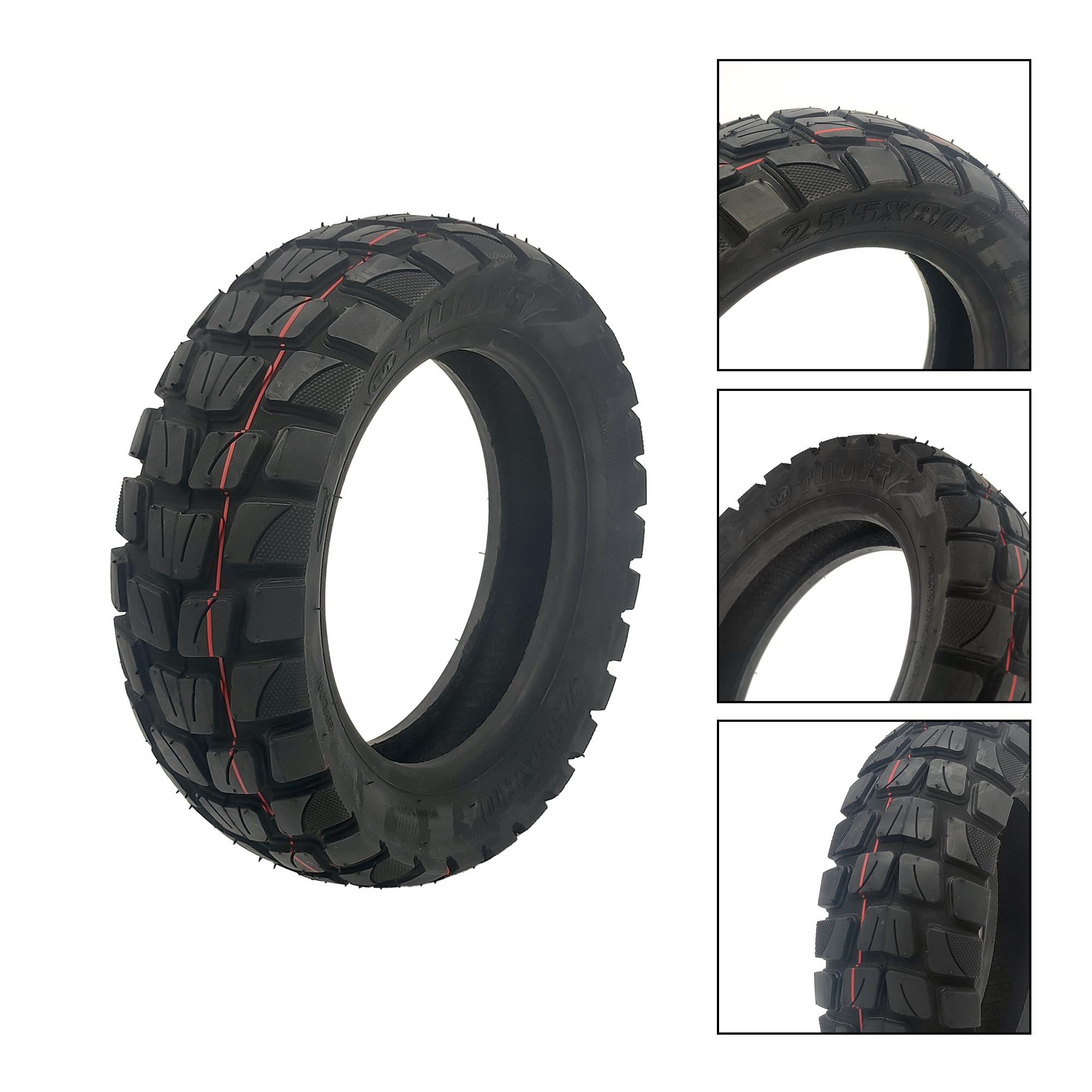 Pneus 10 Pouces Pour Trottinette électrique KuKirin G2 Max / G2 Master - Lot De 2 (avant Et Arrière) - Antidérapants - 8