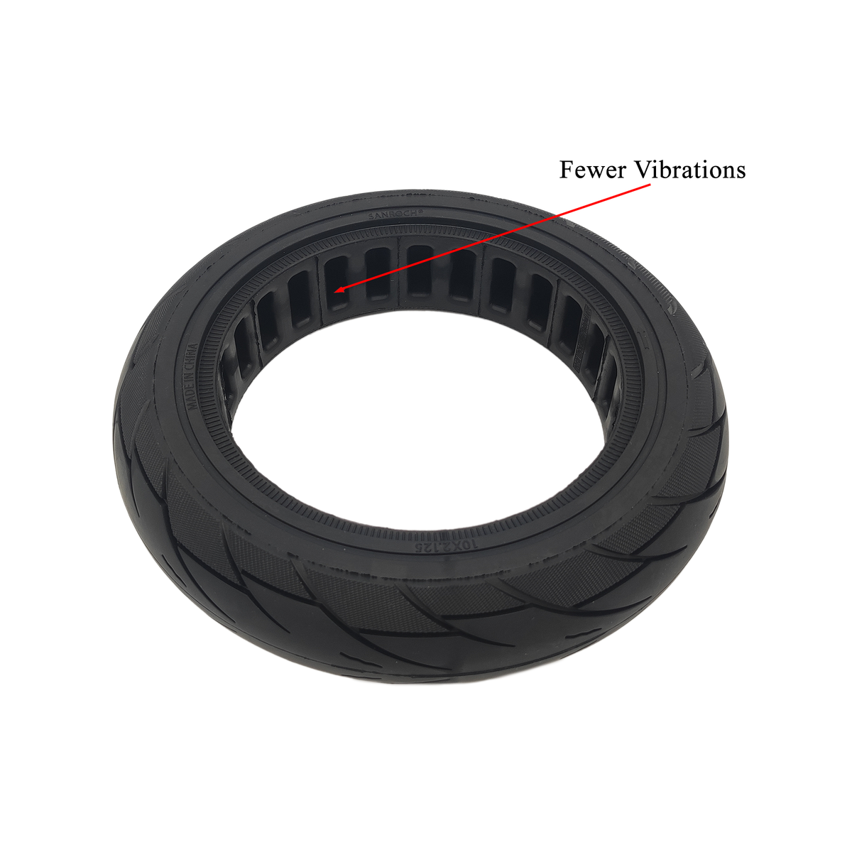 Navee N40 10x2.125 Vollgummi Reifen Schwarz 44mm Aftermarket Ersatz – Bild 10