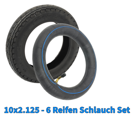 SoFlow SO6 Reifen Set Anti Slip mit Schlauch 10x2.125 45/90° – Bild 2