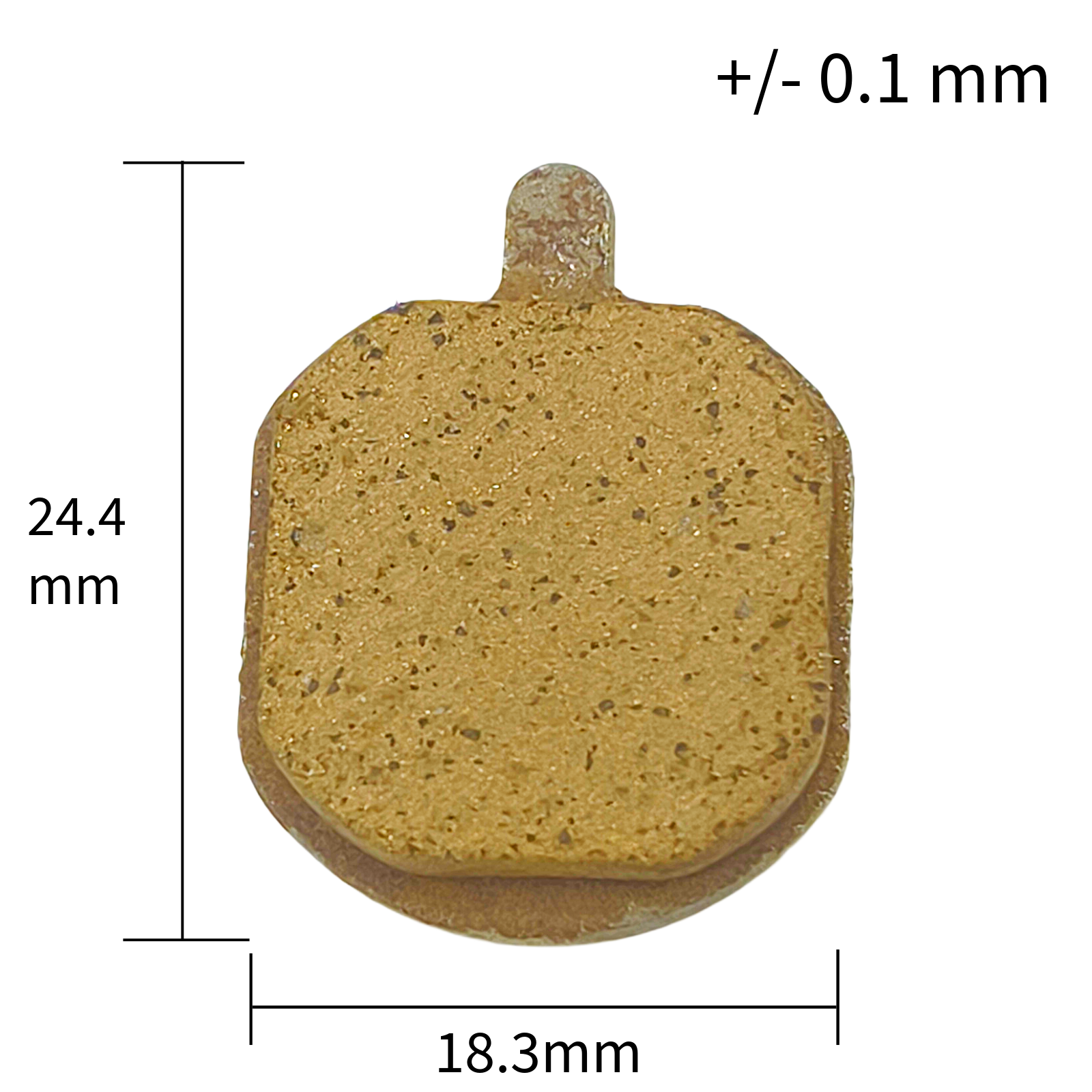 Bremsbelag Vollmetall 18 3x24 4 mm Universal Aftermarket