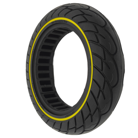 Ninebot Max G30 Vollgummi Reifen 10x2.5-6.5 Schwarz Gelb 2er Set Aftermarket – Bild 3