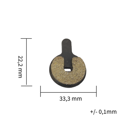 Hitway H5 Bremsbelag Bremssteine 2 Paar Halterung Semi-Metall Neu – Bild 4