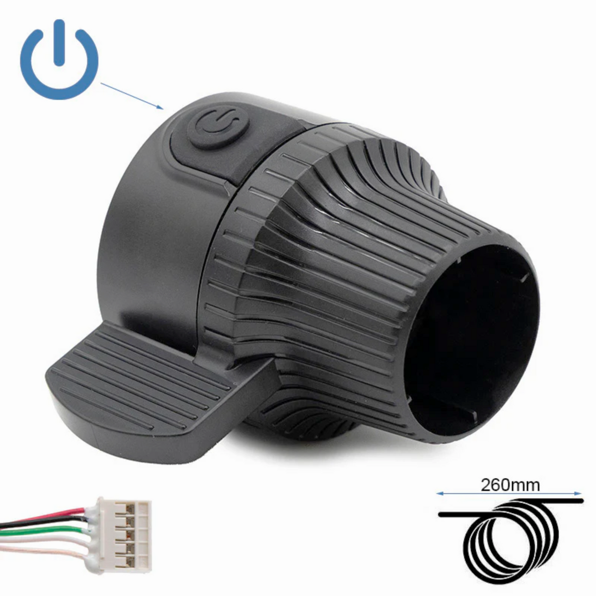 Drehgas mit Anschaltknopf für Kukirin G4 Originalteil