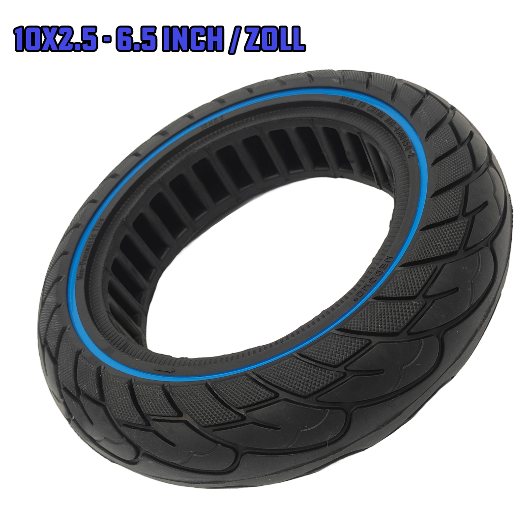 Vollgummi Reifen 10x2.5-6.5 Blau für Xiaomi Electric Scooter 5 Aftermarket