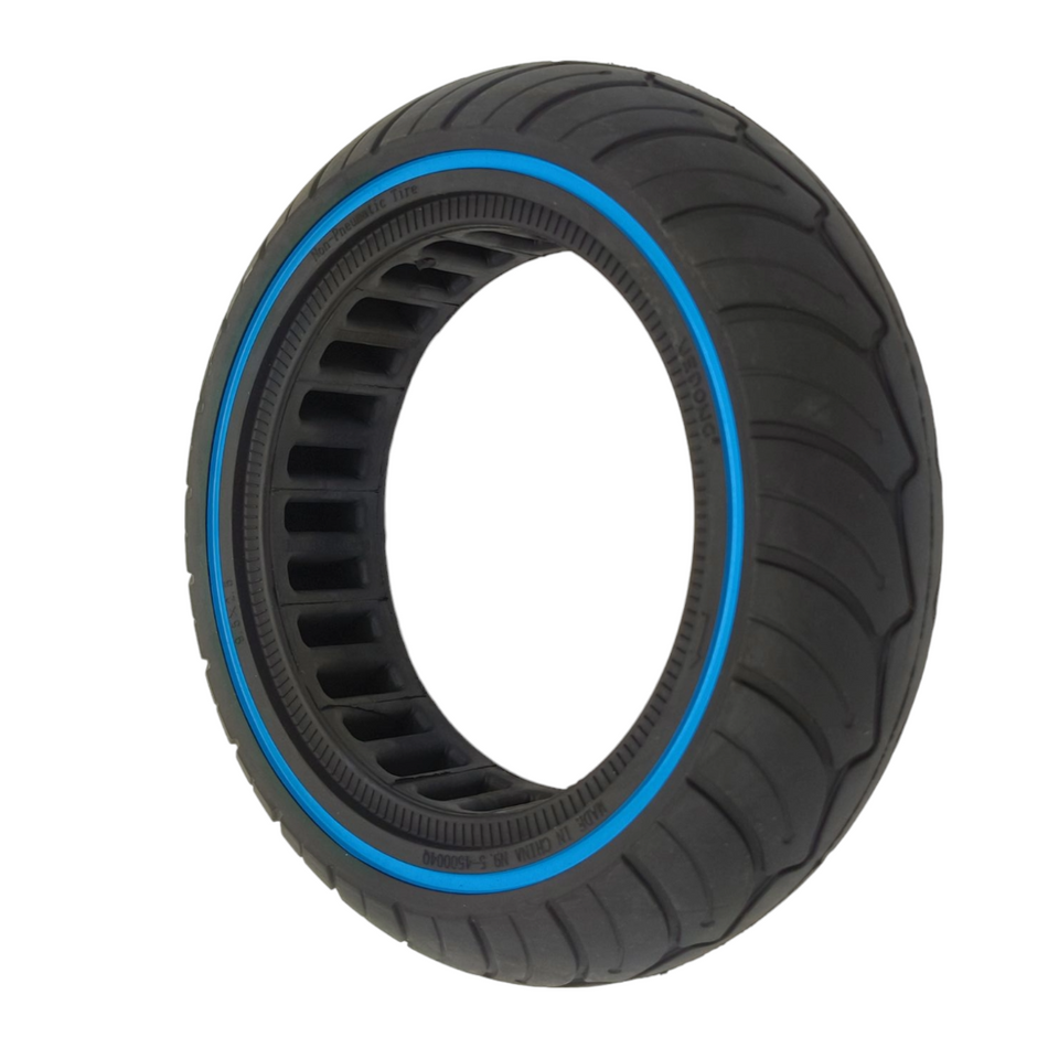 Solid rubber tire 9.5x2.5-6.1 black / blue