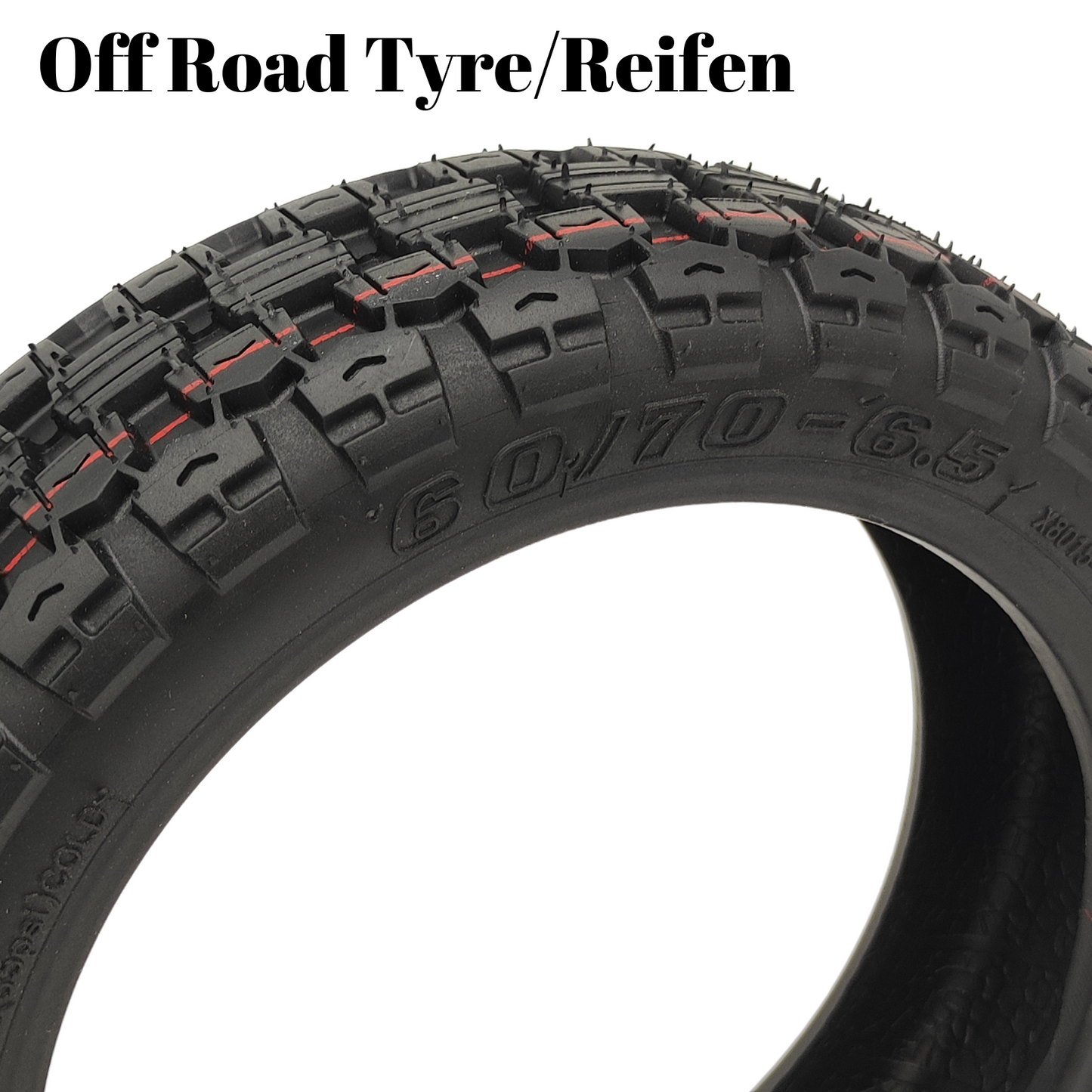 Ninebot F20D F30D F40D tubeless tire off-road with valve 10x2.5 (60/70-6.5)