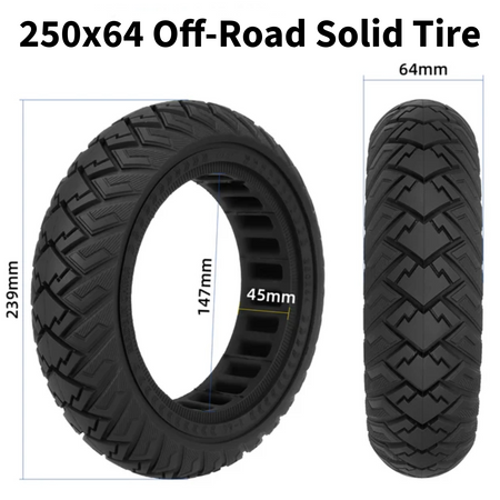 Vollgummi Reifen 250x64 für Navee ST3 ST3 Pro Aftermarket