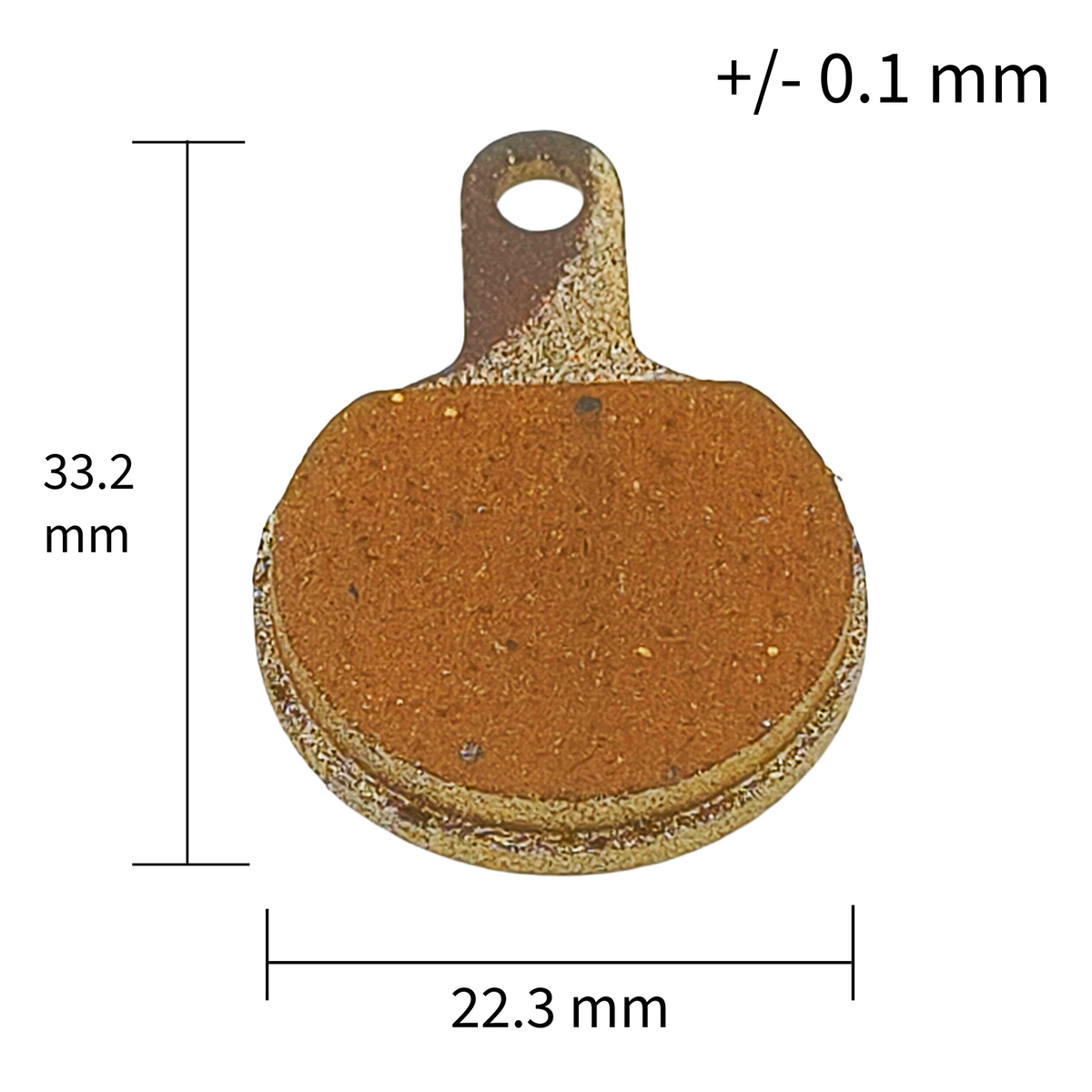 Bremsbelag Vollmetall 22,3x33,2 mm für Generic Aftermarket