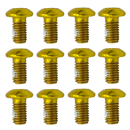 Torx Schrauben gold eloxiert mit Schraubensicherung für Bremsscheibe 12 Stück Aftermarket