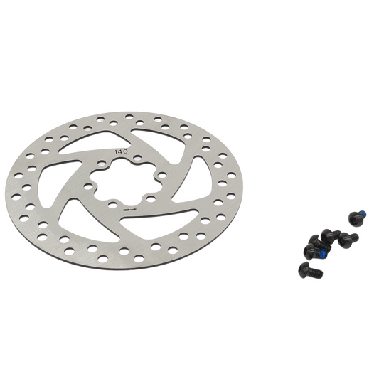 Brake disc for IO HAWK Exit Cross 140mm round 6 holes with screws