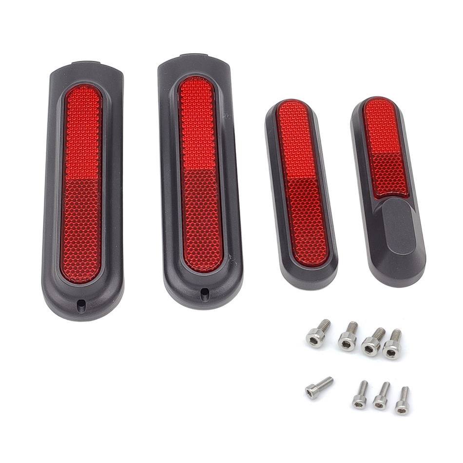 Xiaomi 4 Pro Reflector Cover Set Rear Wheel Front Wheel Red Black