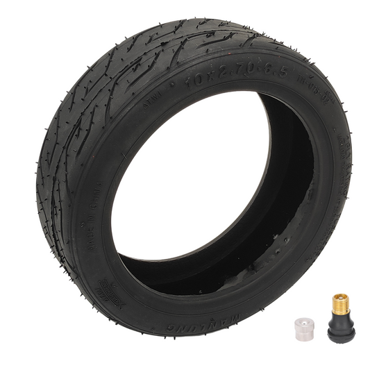 Xuancheng 10x2,7-6,5 slangeløst dæk med gellag med ventil