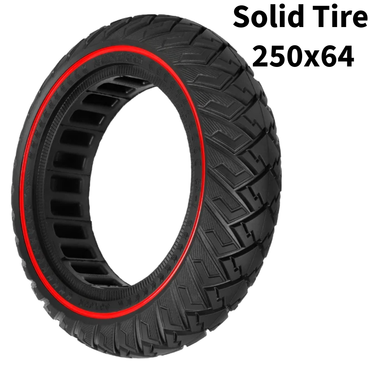 Vollgummireifen 250x64 Rot für Navee ST3 ST3 Pro Aftermarket