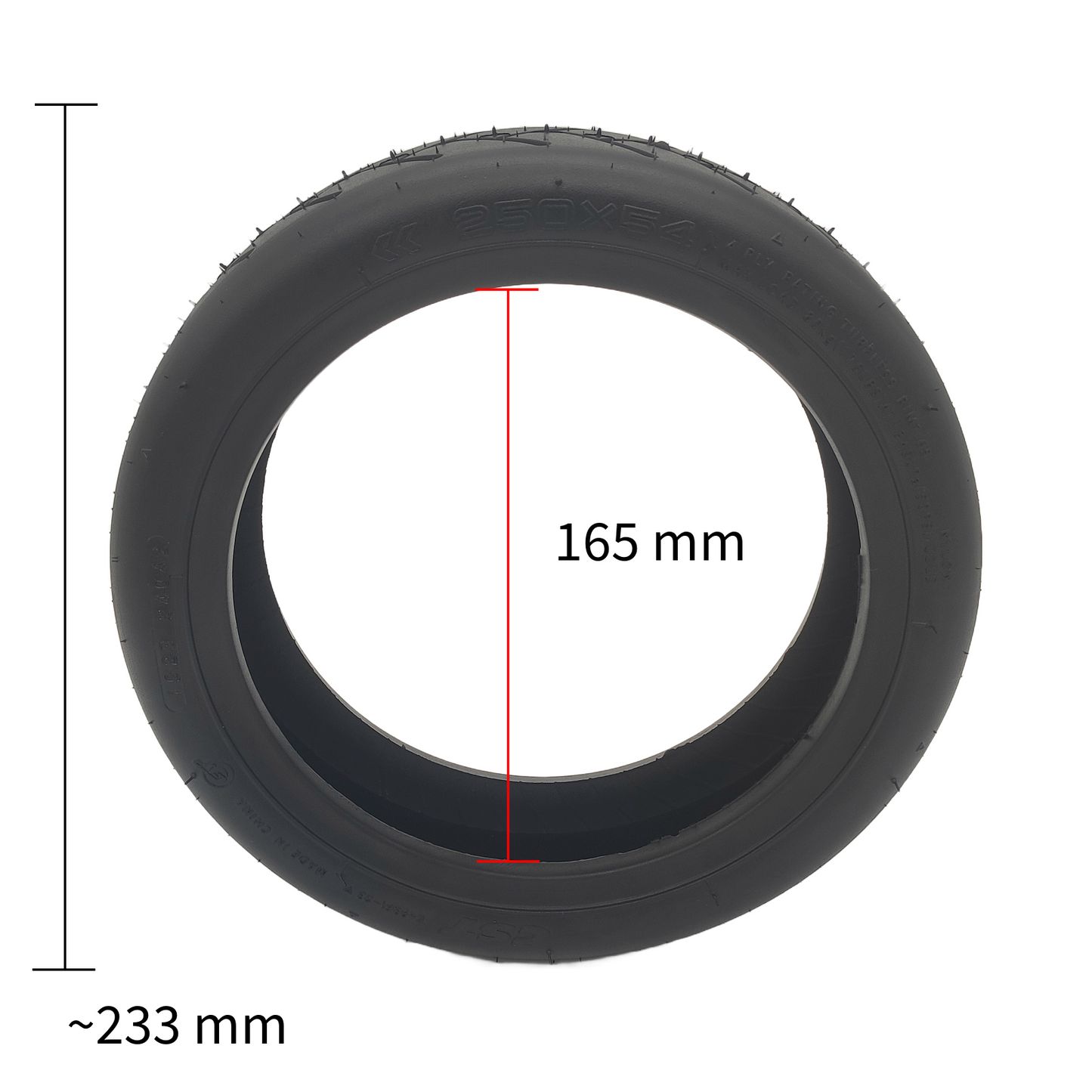 Neumático para patinete eléctrico Xiaomi Mi 4 250x54 CST Tubeless con capa de gel