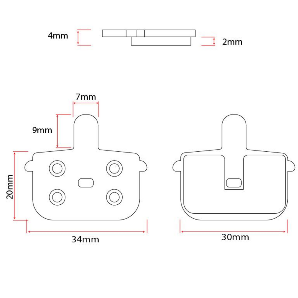 Bremsbeläge für RCB D7 2er Set Aftermarket