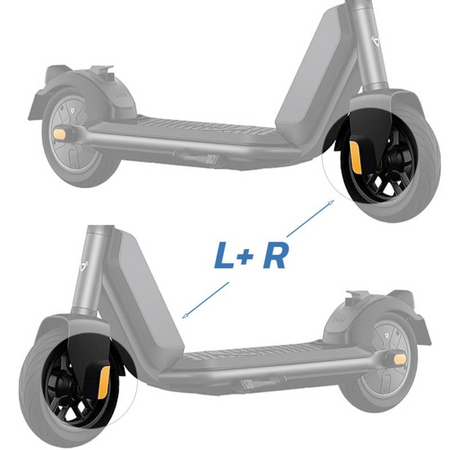 Original Reflektierende Aufkleber Rechts und Links für Niu KQi1 Pro – 4 Stück