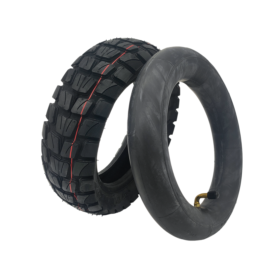 255x80 tire offroad with tube set 10x2.125 90° valve set