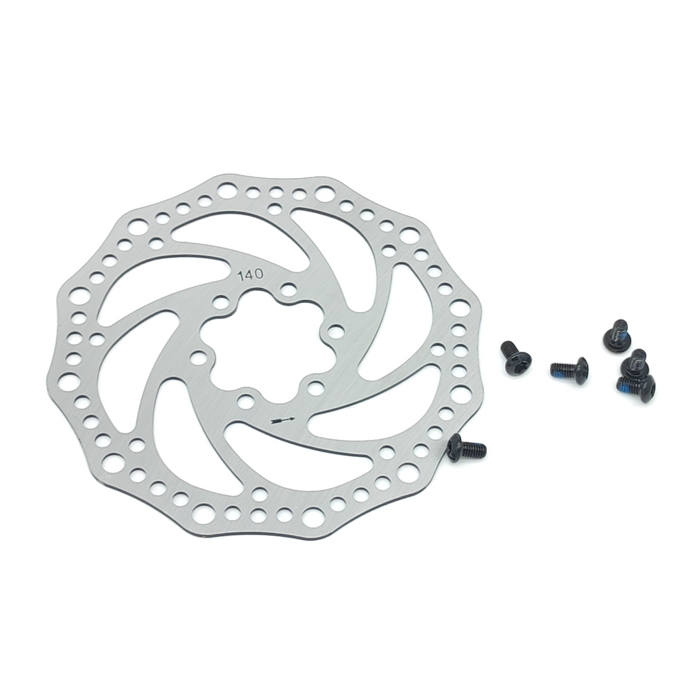 UrbanGlide E-Cross Pro 140mm brake disc 6 hole with screws