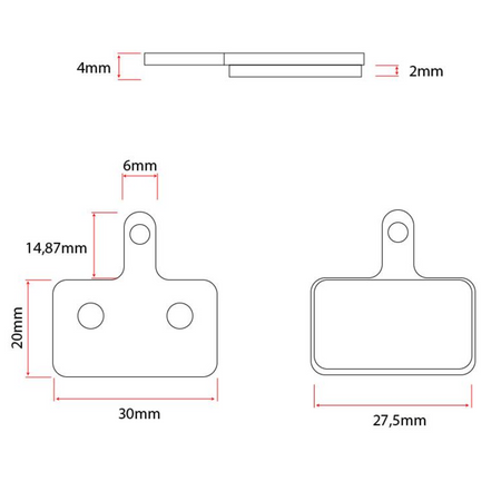 Bremsbelag für Joyor S10-S 2er Set Aftermarket