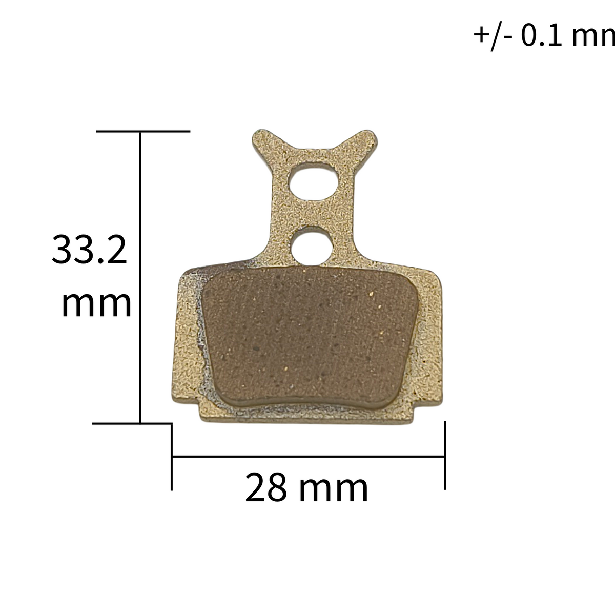 Bremsbelag Vollmetall 28x33 2 Universal für Generic Aftermarket