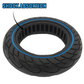 Odys Alpha X3 Pro solid rubber tire 10x2.5-6.5 black blue