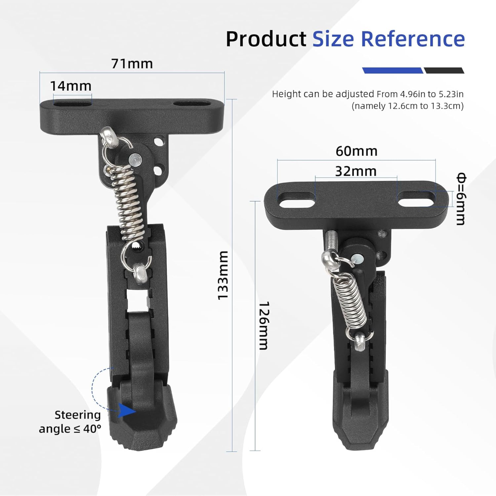 Verstellbarer Seitenständer für Xiaomi 4 E-Scooter