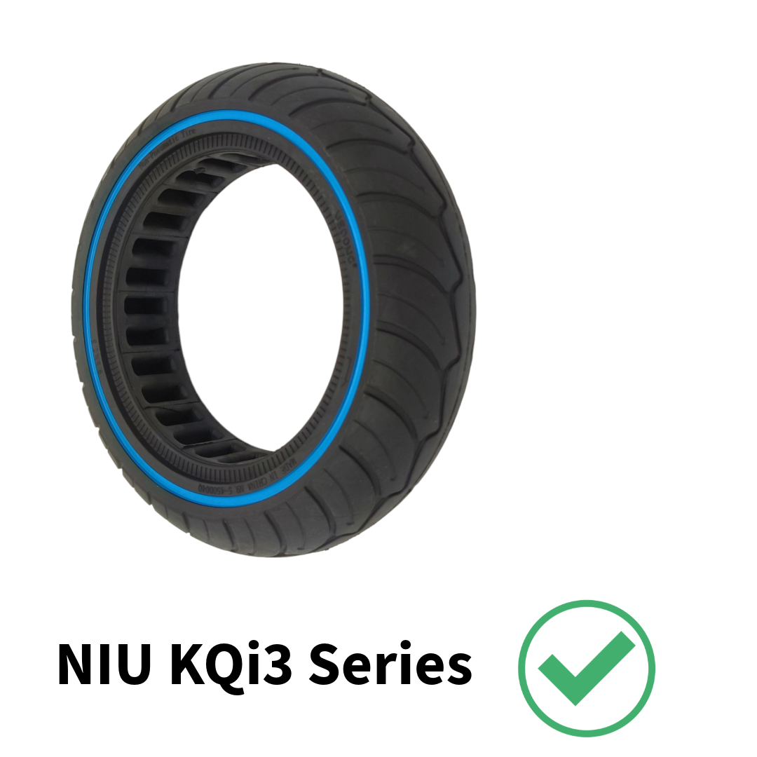 Niu KQi3 Vollgummi Reifen 9.5x2.5-6.1 Schwarz / Blau