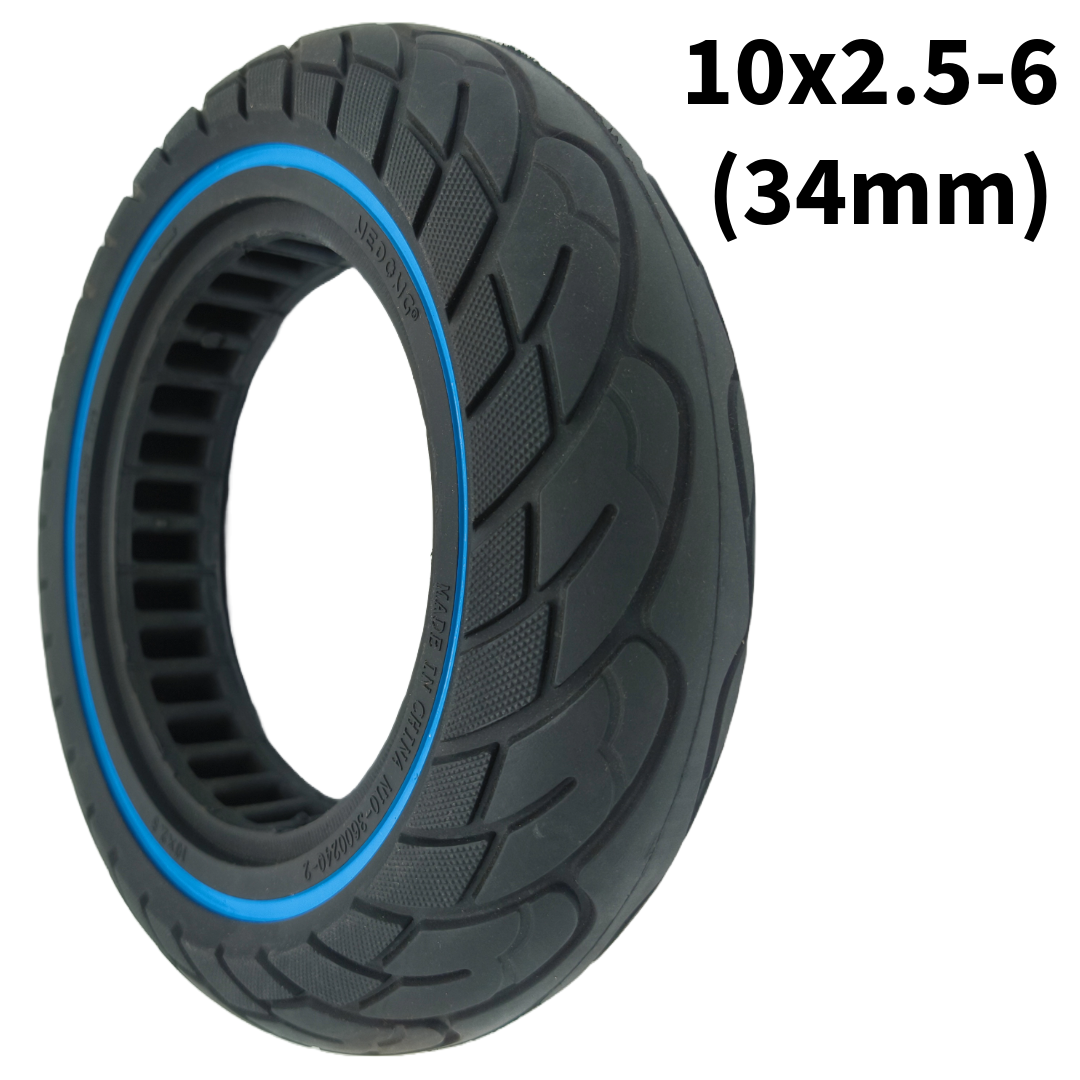 Vollgummireifen 10x2.5-6 (34mm) Blau Schwarz