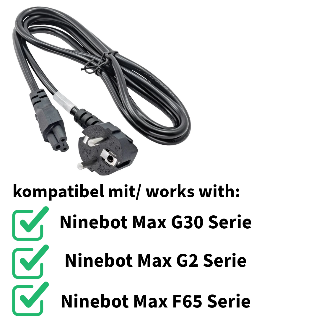 Cavo Caricabatterie Originale Segway Ninebot G30 (AU 2-Pin) – Per G30 MAX/G30L/G30M