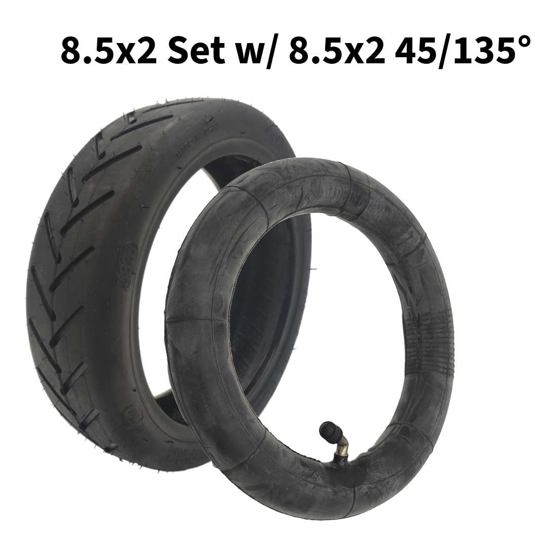 8.5x2 Reifen mit 8.5x2 45/135° Schlauch Aftermarket Ersatz – Bild 2
