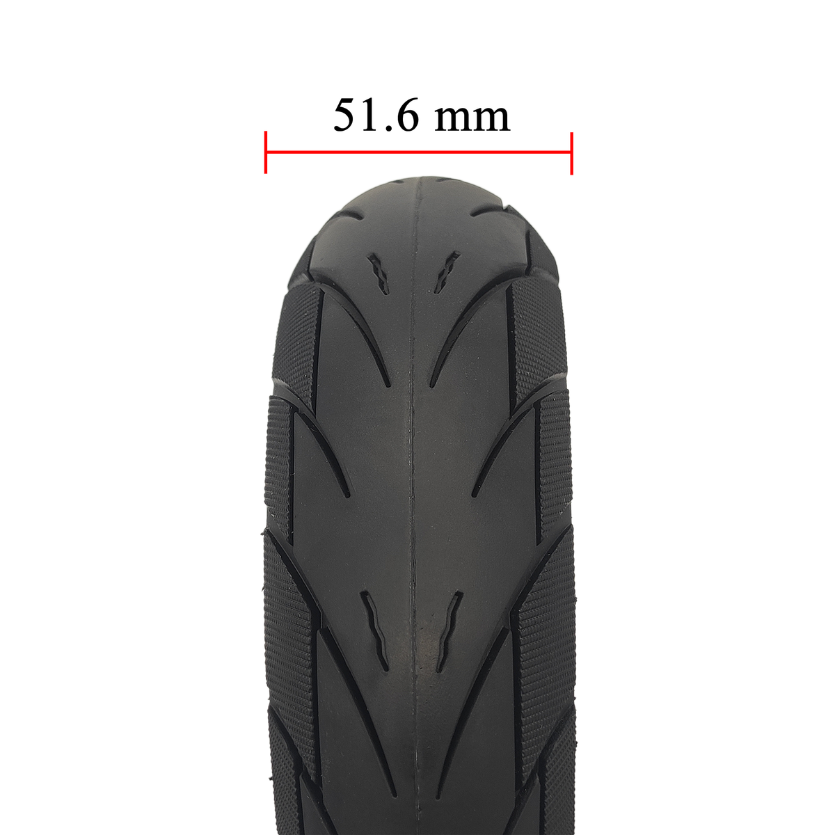 Navee N40 10x2.125 Vollgummi Reifen Schwarz 44mm Aftermarket Ersatz – Bild 5