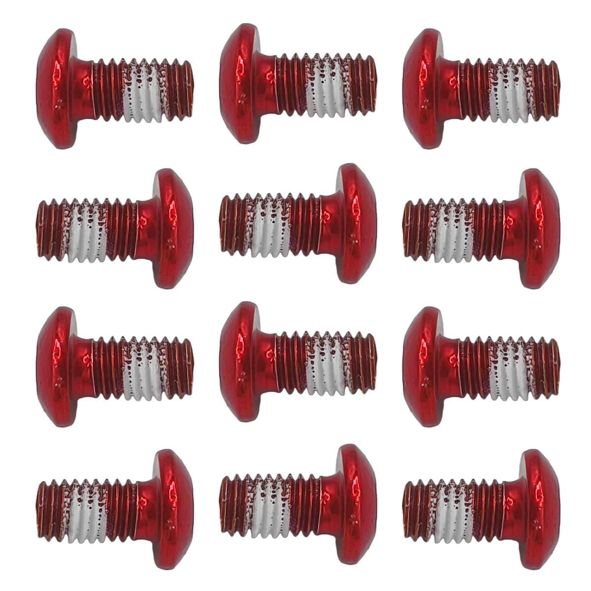 Torx Schrauben rot eloxiert mit Schraubensicherung für Bremsscheibe 12 Stück Aftermarket