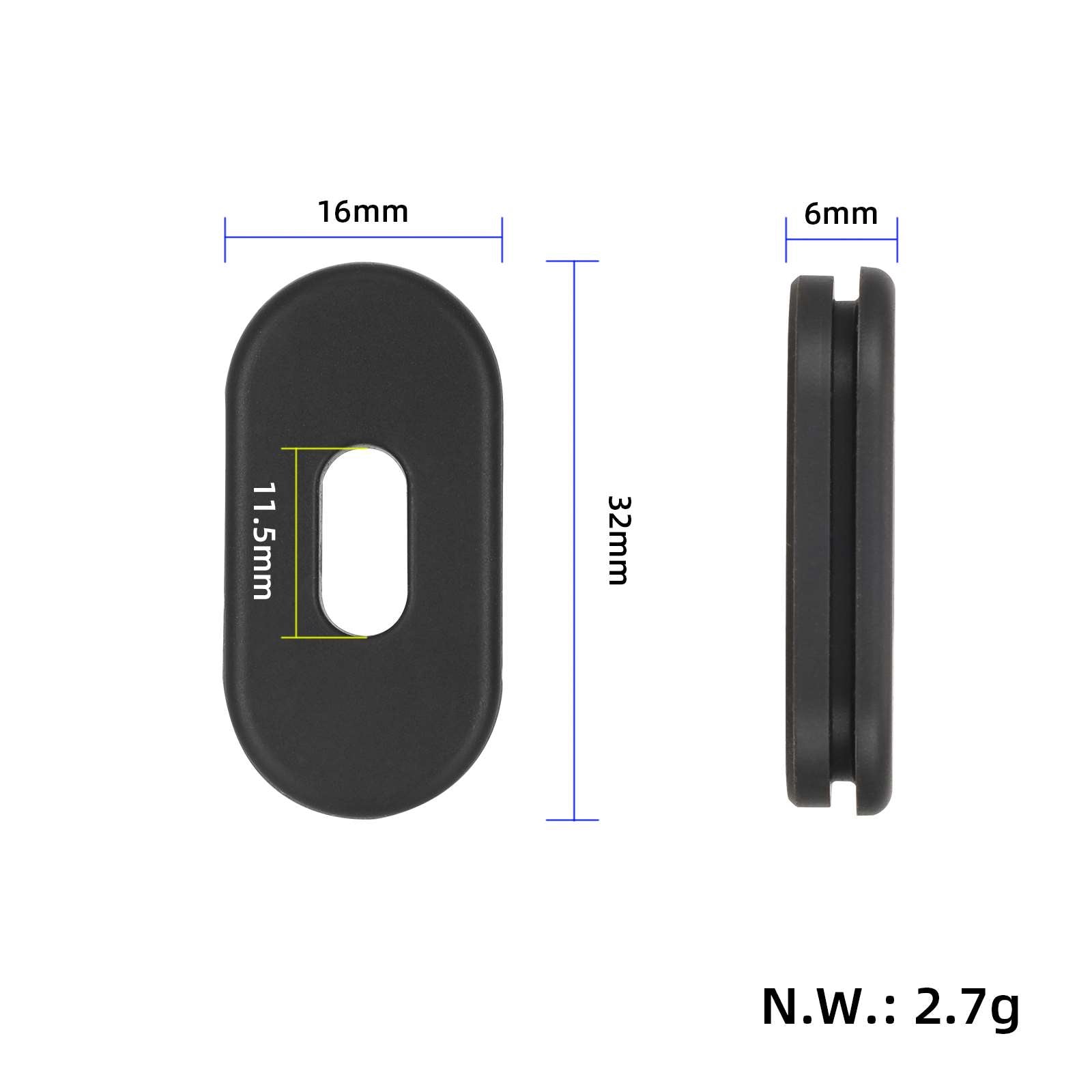 Silikon Abdeckung schwarz für Batteriefach für Xiaomi 4 Lite Gen2 Aftermarket