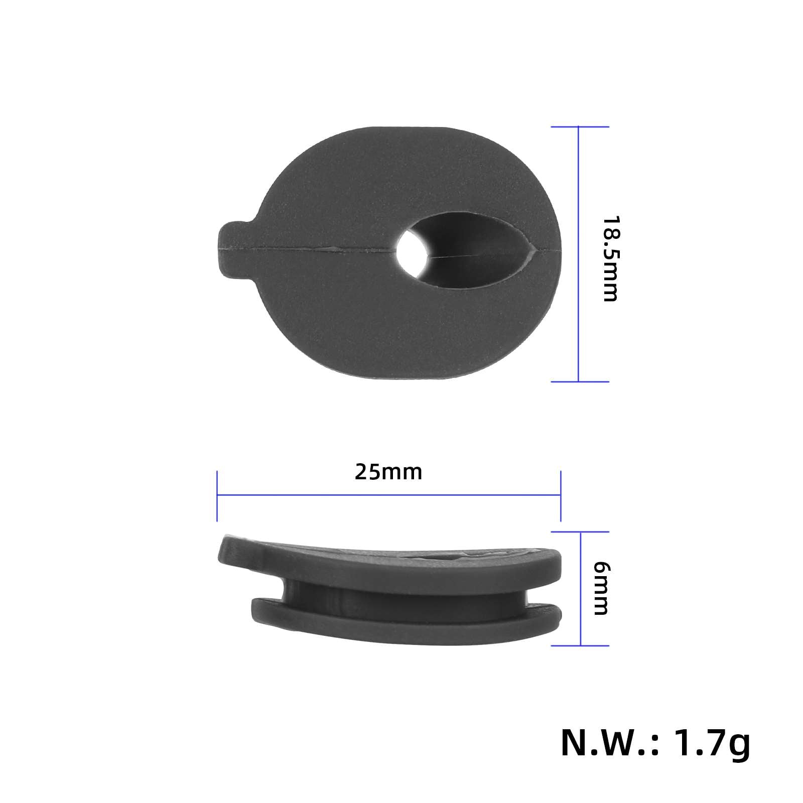 Silikon Abdeckung Schwarz für Xiaomi Elite Aftermarket