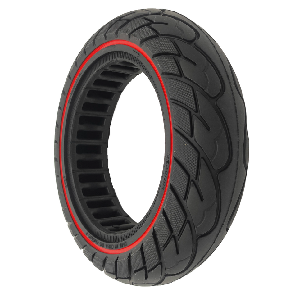 Pneu en caoutchouc plein Ducati Pro III Evo 10x2,5-6,5 noir rouge