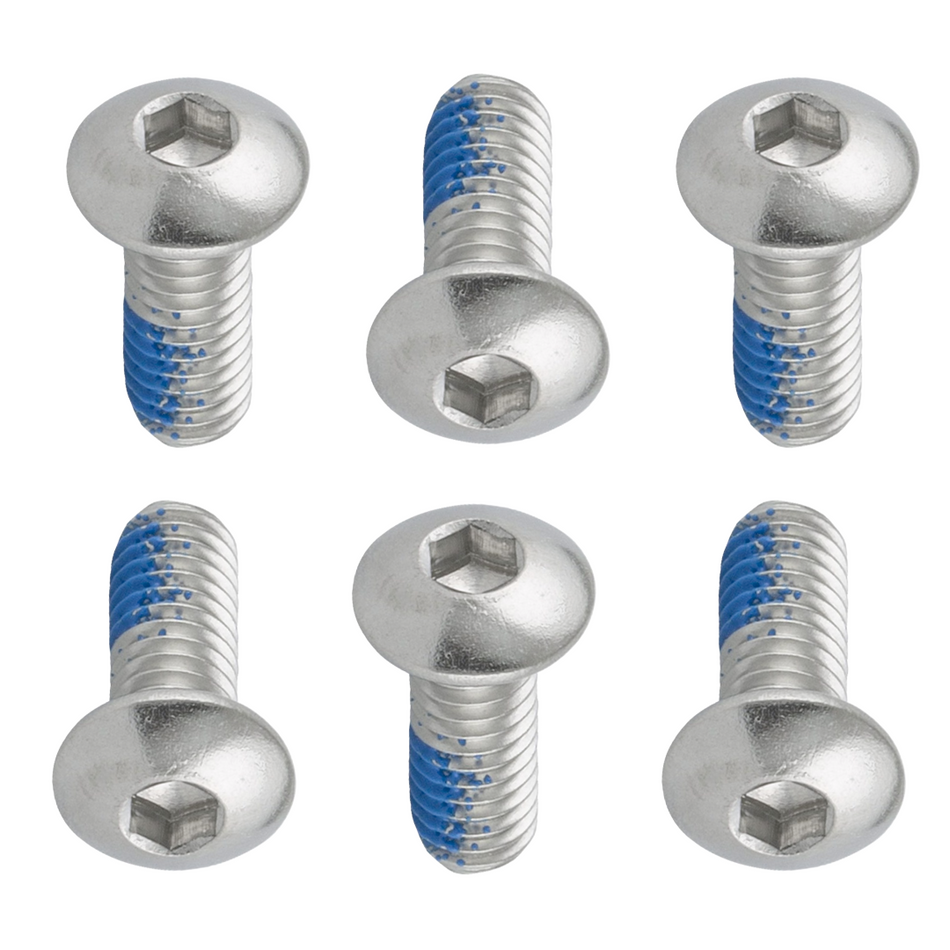 Schrauben Edelstahl für Bremsscheibe 6 Stück mit Schraubensicherungslack M5x10