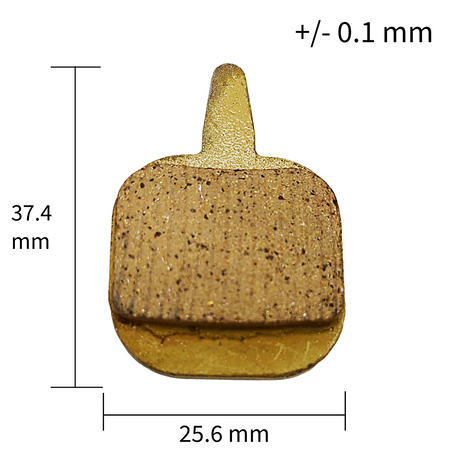 Bremsbelag Vollmetall 25 6x37 4 mm für Generic Aftermarket