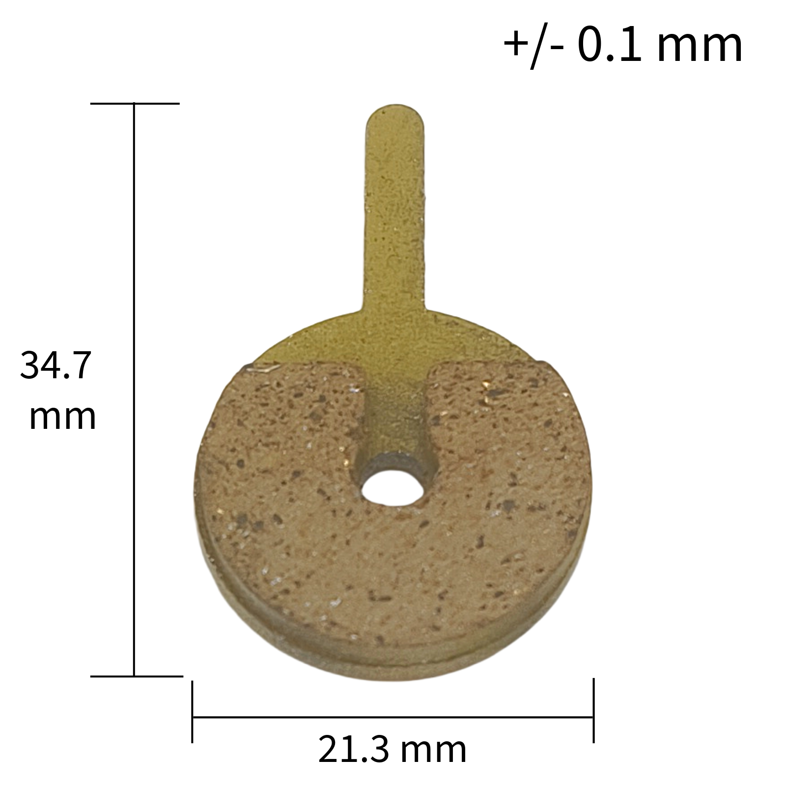 Bremsbelag Vollmetall 21 3x34 7 für Generic Aftermarket