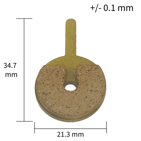 Bremsbelag Vollmetall 21 3x34 7 für Generic Aftermarket