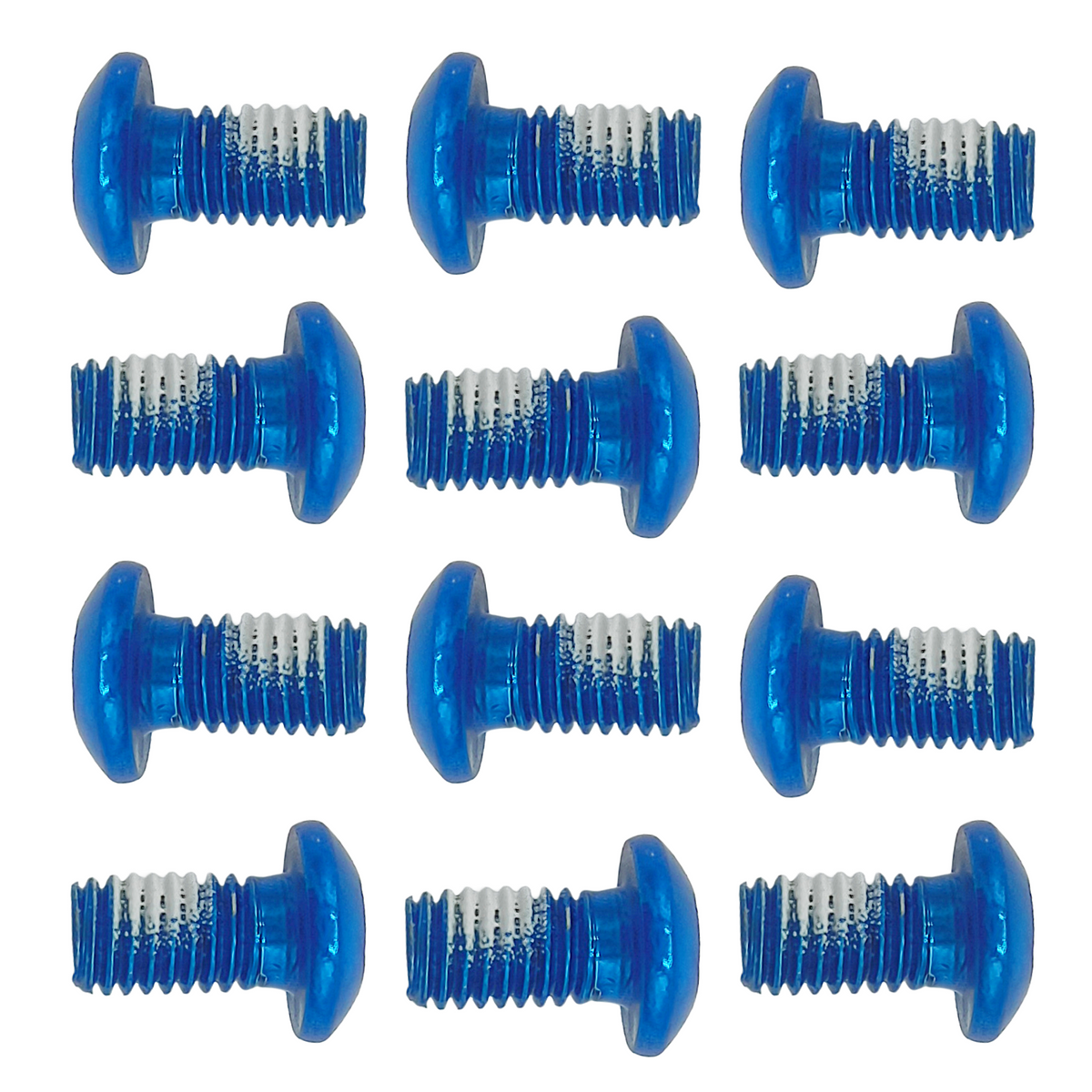 Torx Schrauben blau eloxiert mit Schraubensicherung 12 Stück für Bremsscheibe Aftermarket